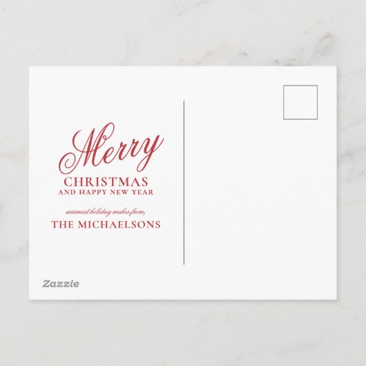 冬の挨拶 シーズンポストカード (裏面)