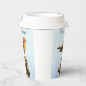 冬の挨拶。ロビンが歌う 紙コップ (右)