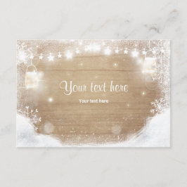 冬の挿入カード雪素朴木メイスンジャー エンクロージャーカード