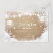 冬の挿入カード雪素朴木メイスンジャー エンクロージャーカード