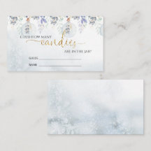 冬の推測キャンディエンクロージャカードの数