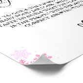 冬の推測ベビー食べ物ベビーシャワーゲーム ポスター (角)