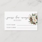 冬の推測何人のキスブライダルゲーム エンクロージャーカード (正面)