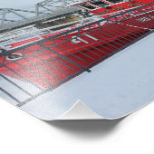 冬の撮影で消防艇プリント フォトプリント            (角)