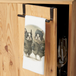 冬の散歩02 キッチンタオル