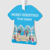 冬の散歩 オーナメント (正面)