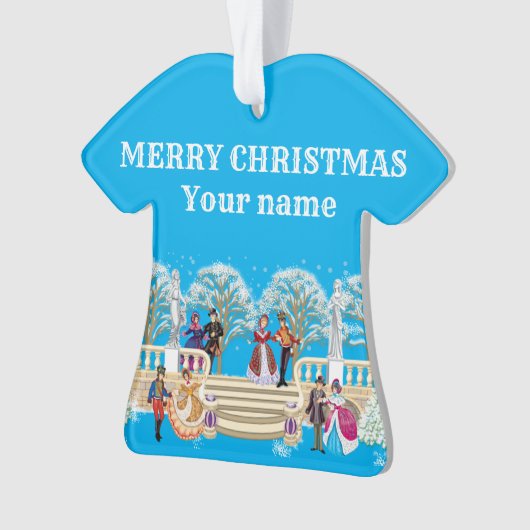 冬の散歩 オーナメント (正面)