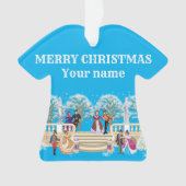 冬の散歩 オーナメント (正面)