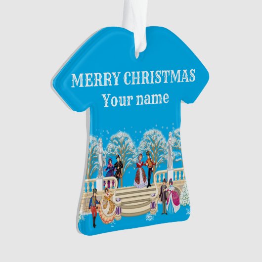 冬の散歩 オーナメント (正面)