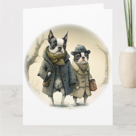 冬の散歩 カード