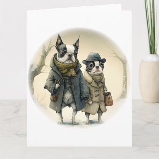 冬の散歩 カード