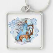 冬の散歩 キーホルダー (正面)