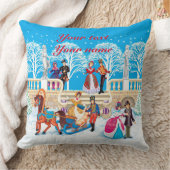 冬の散歩 クッション (ブランケット)