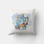 冬の散歩 クッション (裏面)