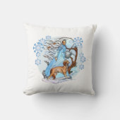 冬の散歩 クッション (正面)