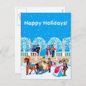 冬の散歩 シーズンポストカード (正面/裏面)