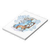 冬の散歩 ノートパッド (回転)