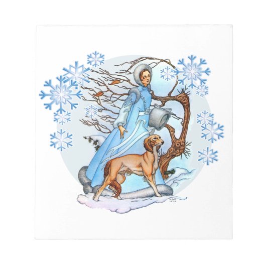 冬の散歩 ノートパッド (正面)