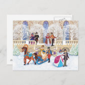 冬の散歩 ポストカード (正面/裏面)