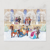 冬の散歩 ポストカード (正面)