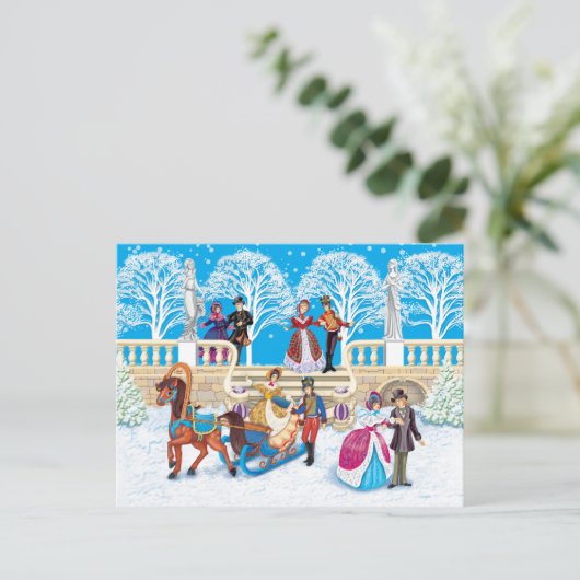 冬の散歩 ポストカード (スタンド正面)