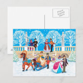 冬の散歩 ポストカード (正面/裏面)