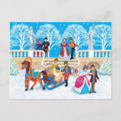 冬の散歩 ポストカード (正面)