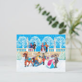 冬の散歩 ポストカード (スタンド正面)