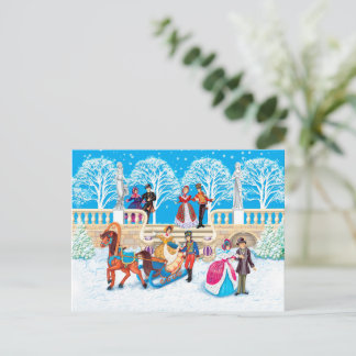 冬の散歩 ポストカード