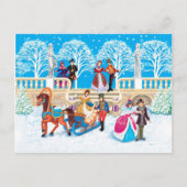 冬の散歩 ポストカード (正面)