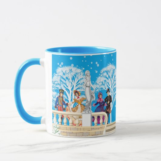 冬の散歩 マグカップ (左)