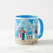 冬の散歩 マグカップ (正面右)
