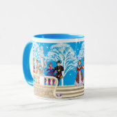 冬の散歩 マグカップ (正面左)