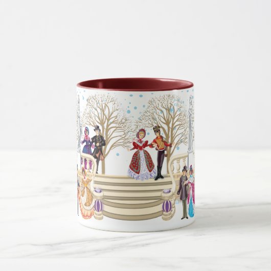 冬の散歩 マグカップ (中央)