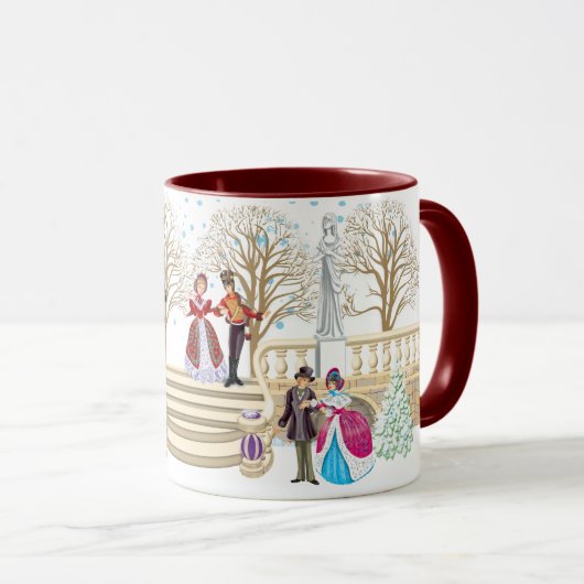 冬の散歩 マグカップ (正面右)