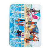 冬の散歩 マグネット (縦)