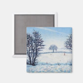 冬の散歩 マグネット (正面/裏面)