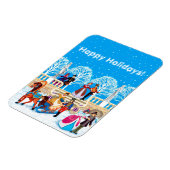 冬の散歩 マグネット (左側)