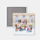 冬の散歩 マグネット (正面/裏面)