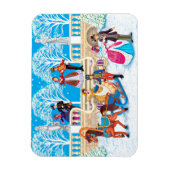 冬の散歩 マグネット (縦)