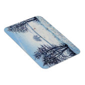 冬の散歩 マグネット (右側)