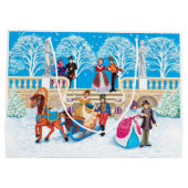 冬の散歩 ラージペーパーバッグ (裏面)