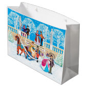 冬の散歩 ラージペーパーバッグ (裏面アングル)