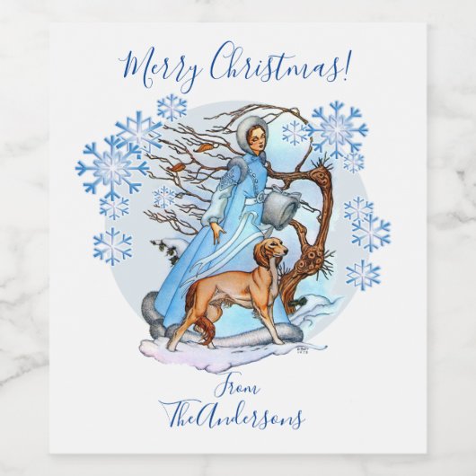 冬の散歩 ワインラベル (シングルラベル)