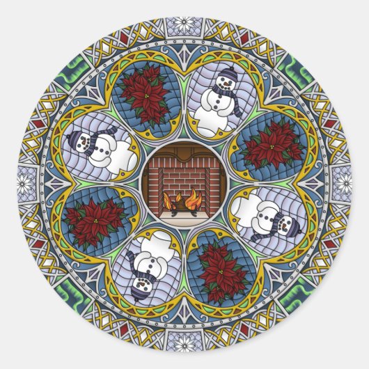 冬の新しいシール ラウンドシール (正面)