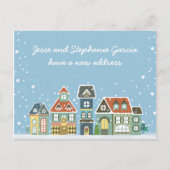 冬の新しいホームアドレス引っ越しました 案内ポストカード (正面)