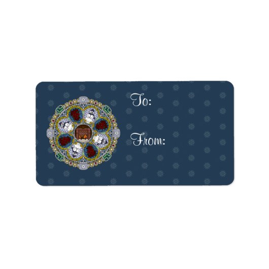 冬の新しいラベル ラベル (正面)