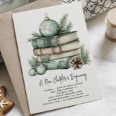 冬の新しい章が始まる水の色の休日 案内ポストカード