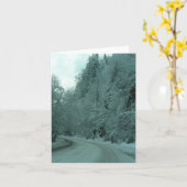 冬の旅行 カード (黄色い花)