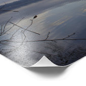 冬の日にサマミッシュ湖。 フォトプリント            (角)